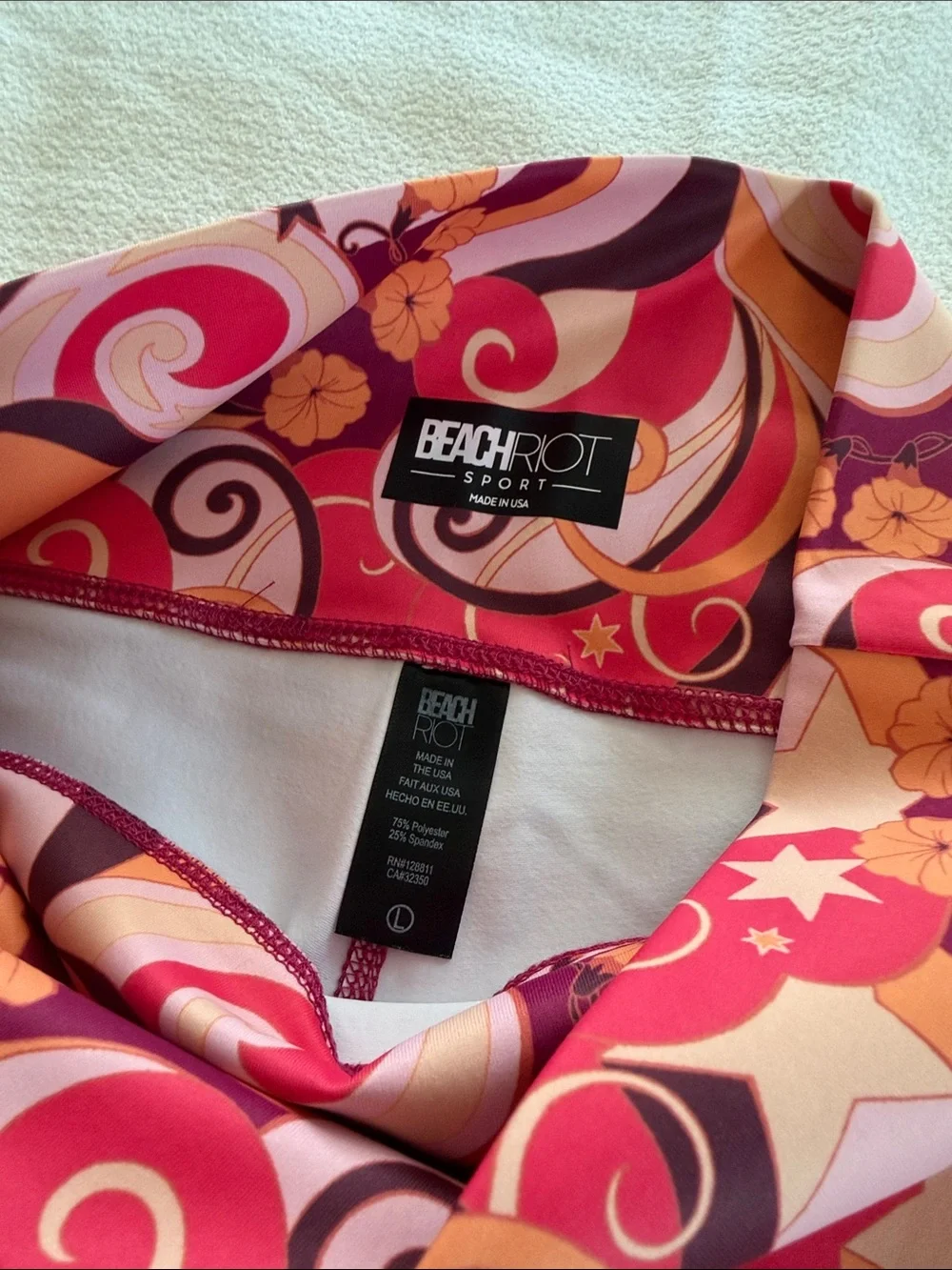 Womens Multi-Color Swirl Print Leggings